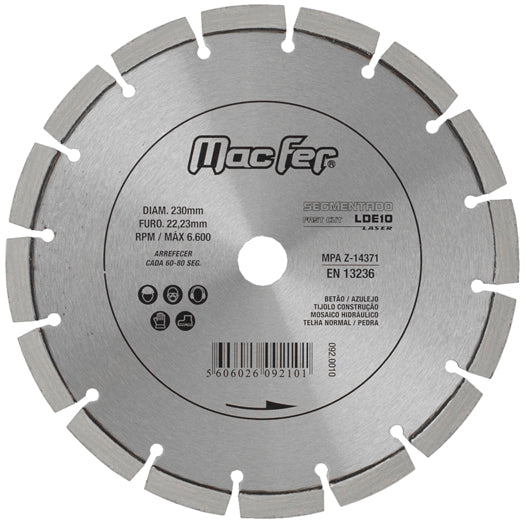 Macfer (Segmentado Laser LDE10) Diamond Disc