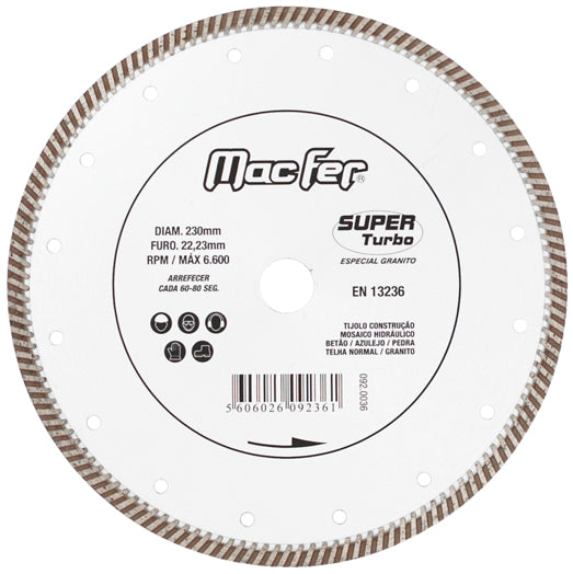 Disco Diamantado Macfer (Super Turbo)