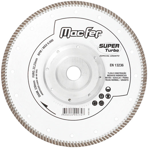 Disco Diamantado Macfer (Super Turbo)