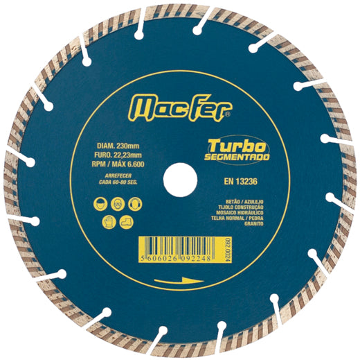 Disco Diamantado Macfer (Turbo Segmentado)