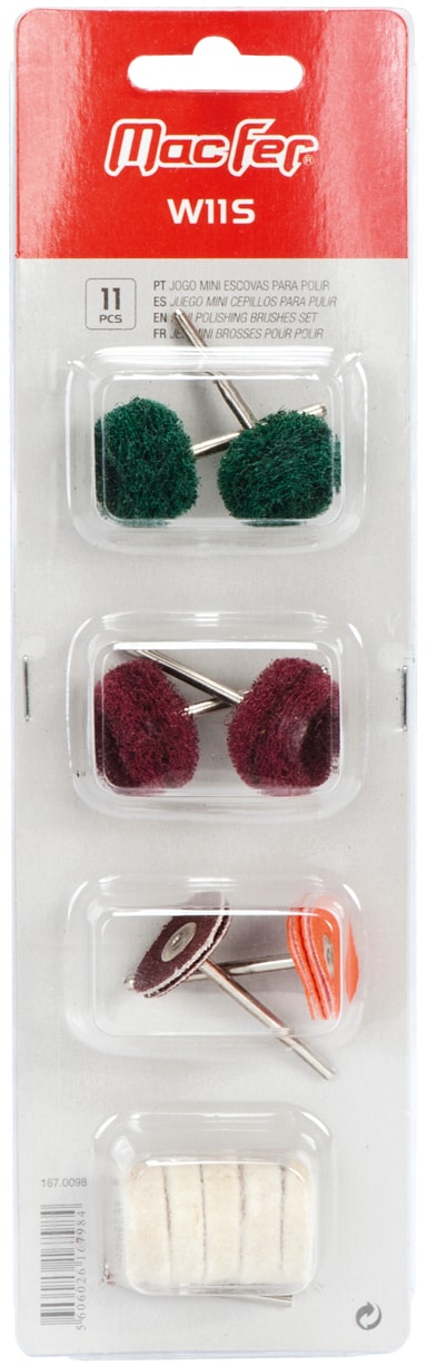 Jogo mini escovas para polir (W11S)