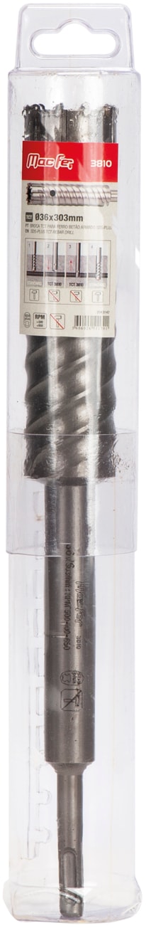 TCT Drill Bit For Reinforced Concrete SDS-Plus (3810)