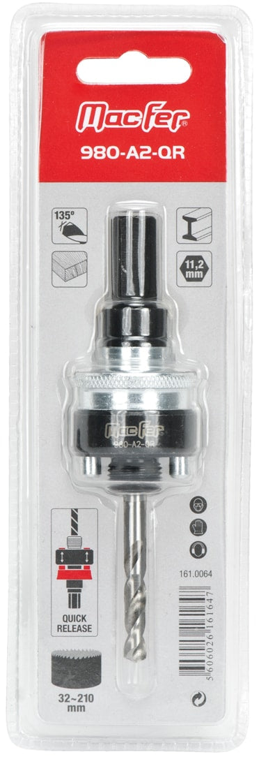 Suporte para craneanas bimetal sextavado ajuste rápido (980-A2-QR)