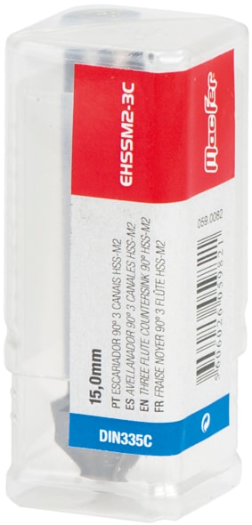 Escariador 90º 3 canais HSS-M2 (EHSSM2-3C)