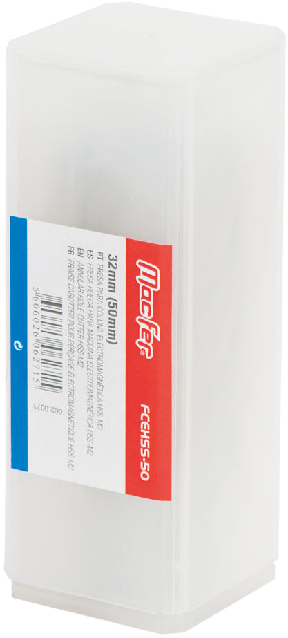 Fresa para Coluna Electromagnética HSS-M2 Macfer (FCEHSS-50)