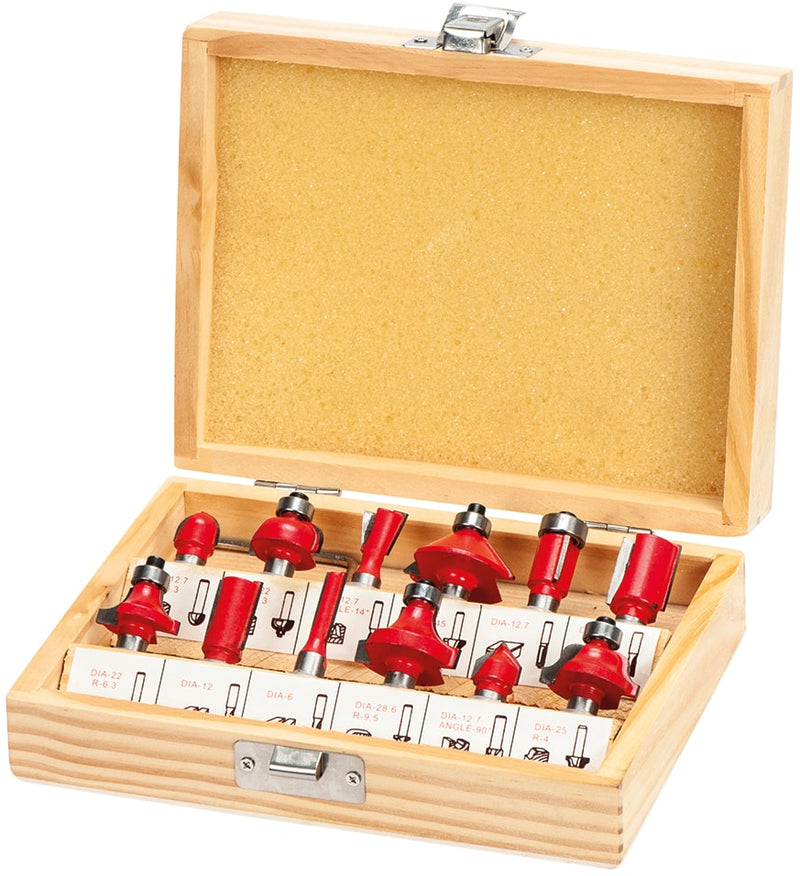 Jogo fresas tupia para madeira (FCT12)