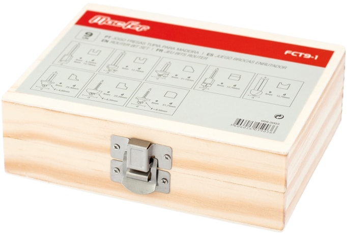 Jogo fresas tupia para madeira (FCT9)