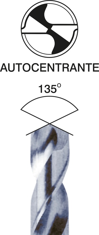 Broca cilíndrica (HSS-Deep8)