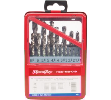 Jogo brocas cilíndricas (HSS-M2)