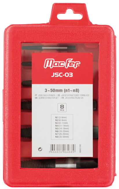 Juego de extractores de espárragos Macfer (JSC-03)