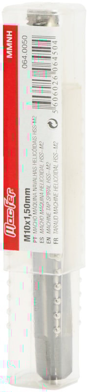 Macho máquina navalhas helicóidais HSS-M2 (MMNH)