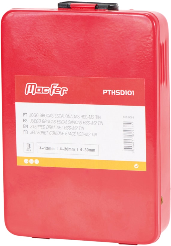 Juego de brocas escalonadas para estaño HSS-M2 (PTHSD101)