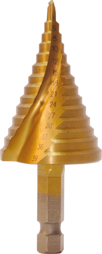 Broca escalonada HSS-M2 TIN (PTHSD)