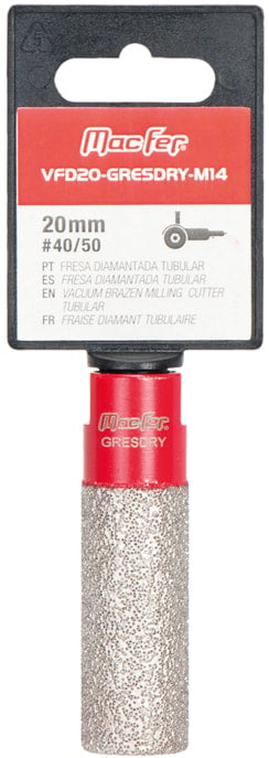 Tubular Diamond Milling Cutter (VFD-GRESDRY-M14)