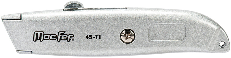 Macfer (45-T1) Professional Metal Utility Knife with Lock