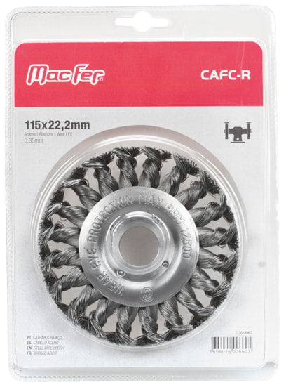 Catrabucha aço com furo circular arame retorcido (CAFC-R-BL)