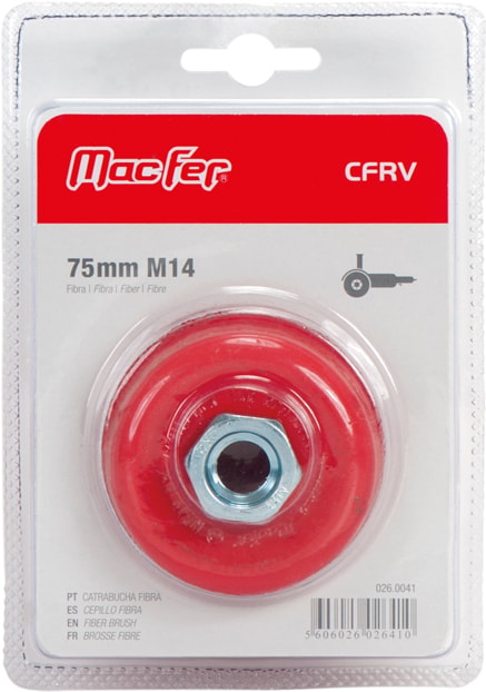 Fiber Brush With Toilet-Type Screw (CFRV-BL)
