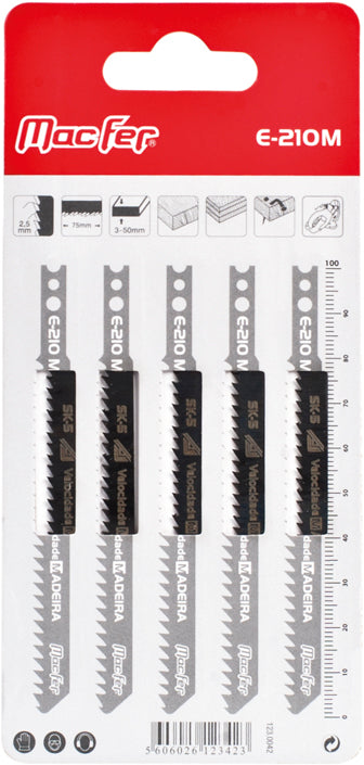 Macfer (E-210M) SK5 Jigsaw Blade