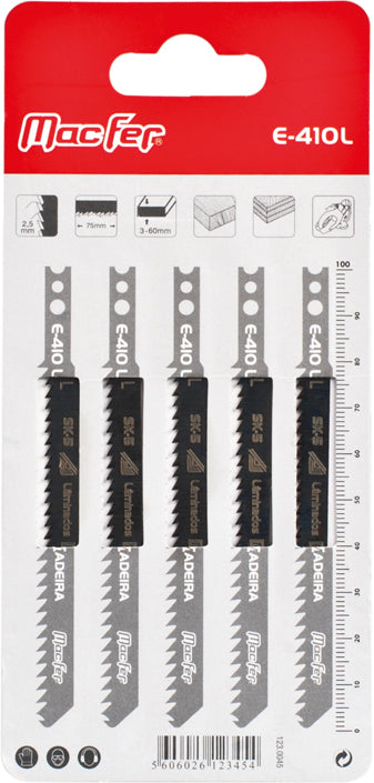 Macfer (E-410L) SK5 Jigsaw Blade