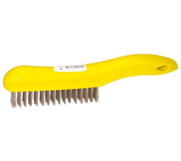 Escova de mãos em aço inoxidável com cabo em plástico (EAMP-I)