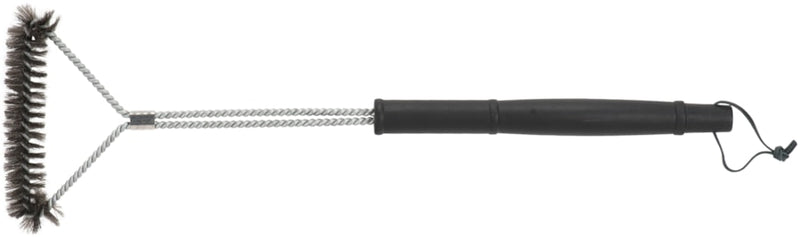 Steel Brush With Long Plastic Handle For Barbecue (EAMP-L-BBQI)