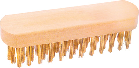 Escova de mãos em aço banhado a latão - tipo viola (EAMV-L)