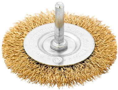 Catrabucha aço com perno circular arame ondulado latonado (EAPC-OL)