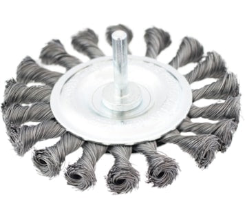 Escova de arame de aço entrançado com varão (EAPC-R) - 75 mm