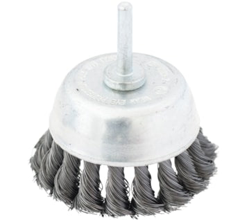 Escova de aço entrançado com cabo tipo copo (EAPT-R) - 65 mm