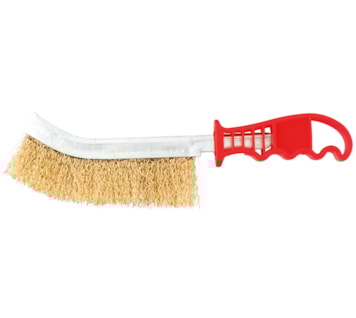 Brass-Plated Steel Scratch Brush for Welders (EPSE-L)