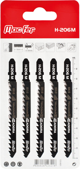 Macfer (H-206M) SK5 Jigsaw Blade