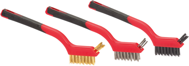 Macfer (JMEP-01) Spark Plug Mini Brush Set with Plastic Handle