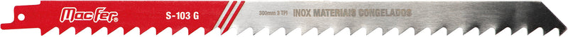 Macfer (S-103G) Stainless Steel Reciprocating Saw Blade for Frozen Food