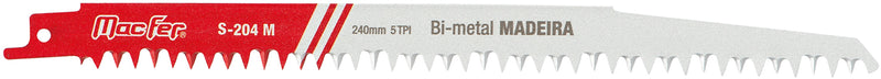 Hoja de sierra recíproca bimetálica Macfer (S-204M)
