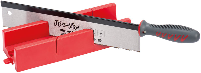 Serrucho Macfer (SEP-011) con caja de ingletes de plástico de 1/2"
