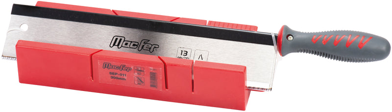 Serrucho Macfer (SEP-011) con caja de ingletes de plástico de 1/2"