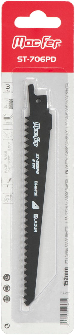 Hoja de sable bimetálica (ST-706PD)