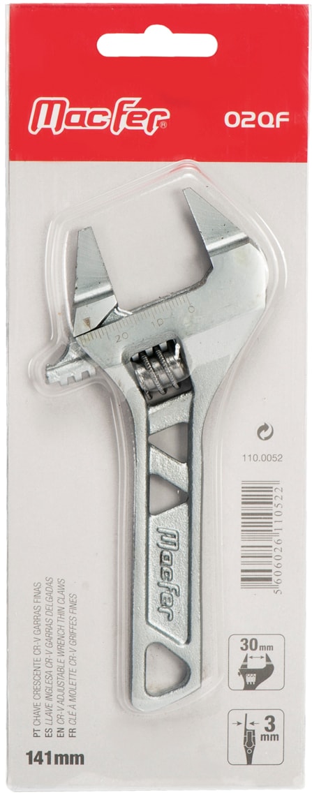 Cr-V Crescent Wrench With Fine Claws (02QF)