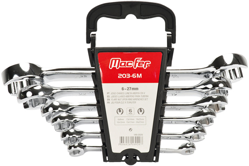 Macfer (203) Cr-V Flare Nut Wrench Set