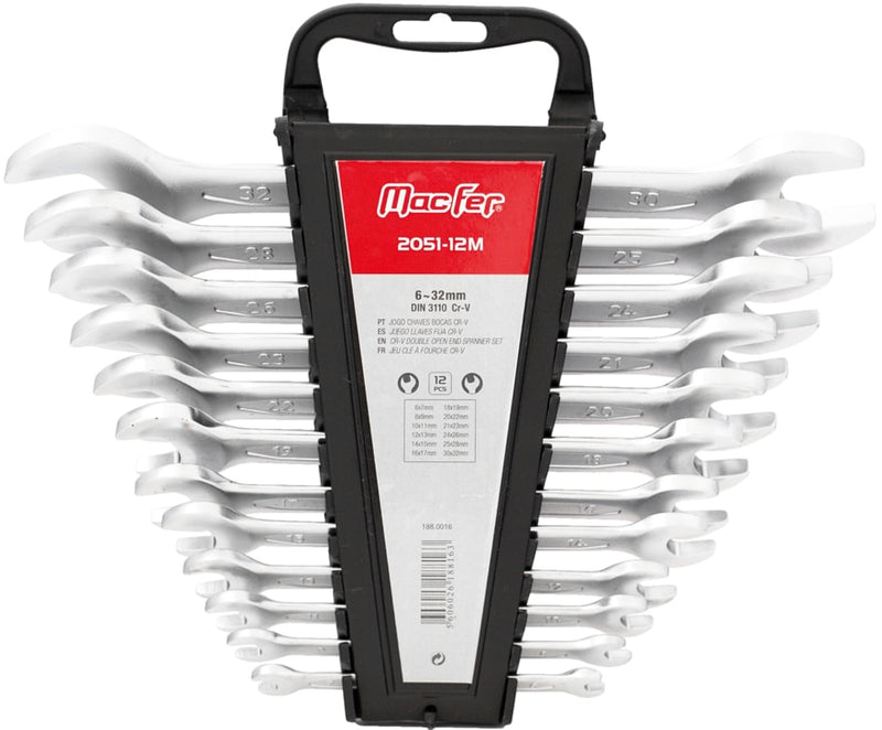 Set Of Open-End Wrenches CR-V (2051)