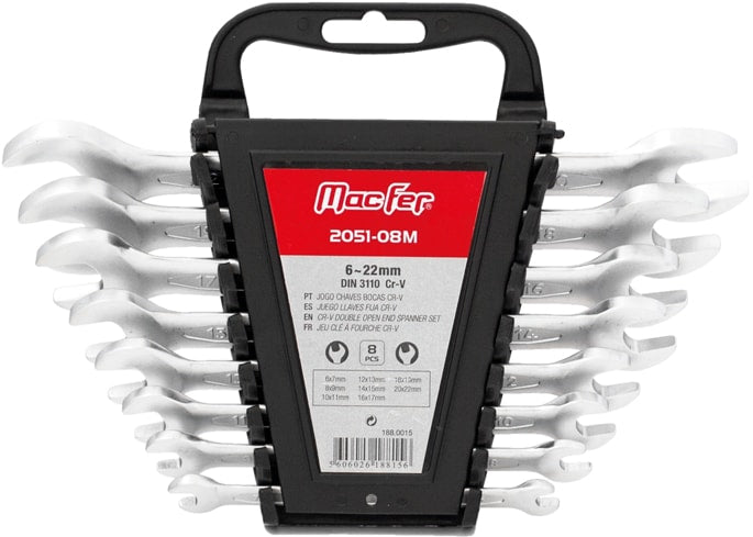 Set Of Open-End Wrenches CR-V (2051)