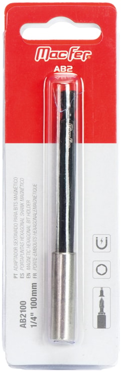 Adaptador sextavado para bits inox magnético (AB2)