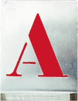 Alphabet Set To Paint On Aluminum (APA-01)