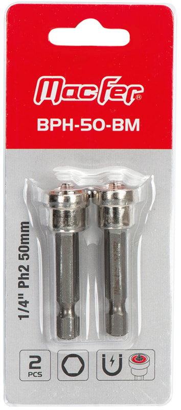 PhilliPS Hex Bit With Magnetic Stop (BPh-50-BM)