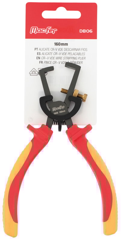 Alicate Cr-V VDE descarnar fios (DB06)