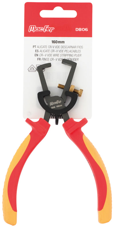 Alicate Cr-V Vde Descarnar Fios Macfer (DB06)
