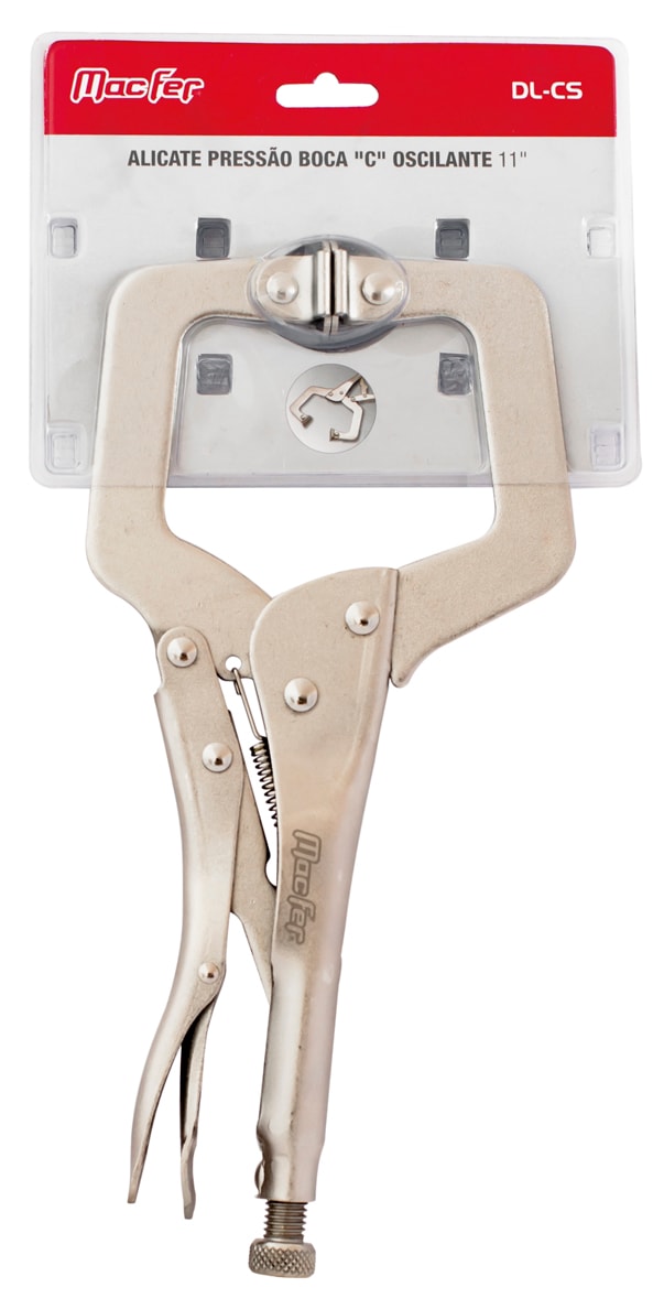 Alicate pressão boca "C" oscilante (DL-CS)