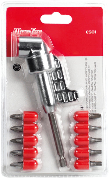 Macfer (ES01) Angled Magnetic Hex Bit Holder Kit