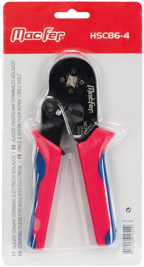 Macfer (HSC8) Crimping Pliers for Multi-Strand Wire Ferrules
