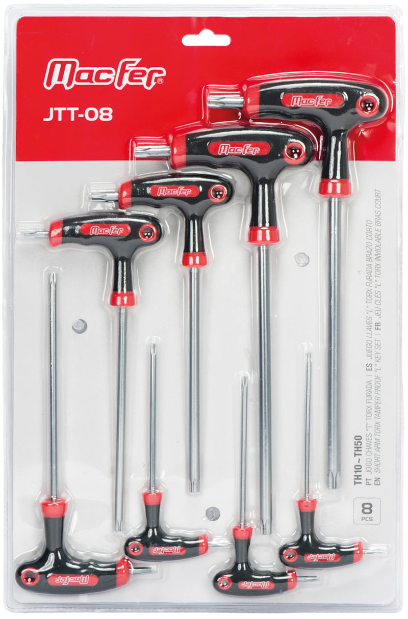 Juego de llaves de vaso Torx "T" (JTT-08)